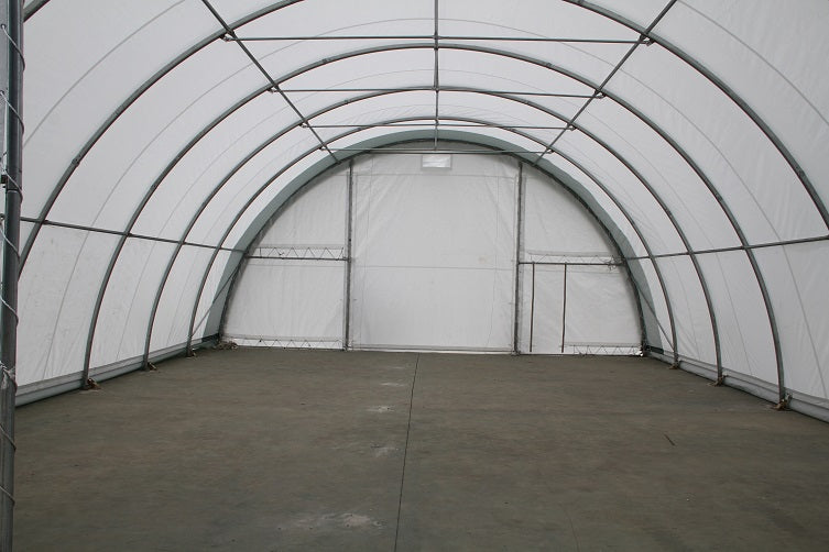 30FT SINGLE TRUSS ROLL UP DOORS STORAGE BUILDINGS