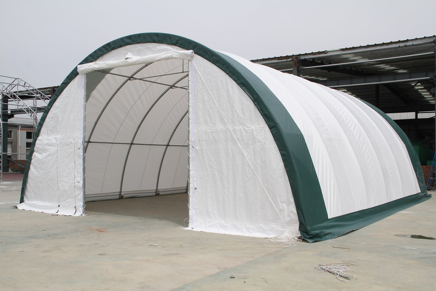 30FT SINGLE TRUSS ROLL UP DOORS STORAGE BUILDINGS