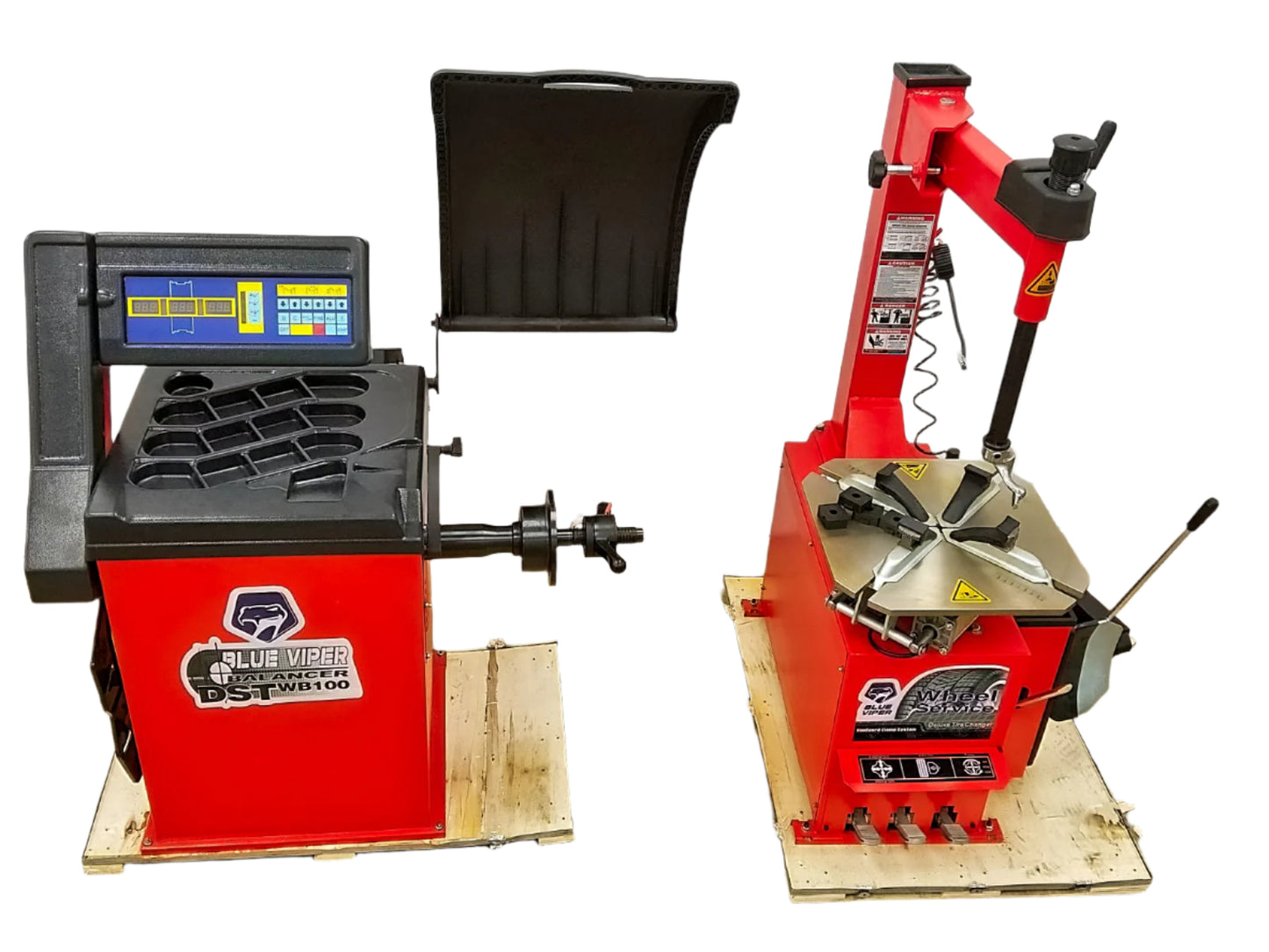 BLUE VIPER TIRE CHANGER AND WHEEL BALANCER SET