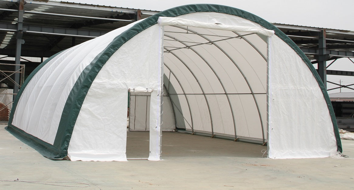 30FT SINGLE TRUSS ROLL UP DOORS STORAGE BUILDINGS