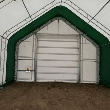 20FT DOUBLE TRUSS STORAGE SHELTER WITH FRONT&BACK WINCH DOOR