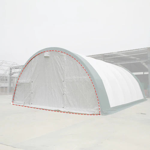 Front/Rear Panel with Roll-up Door for W30'xH15' Storage Shelter